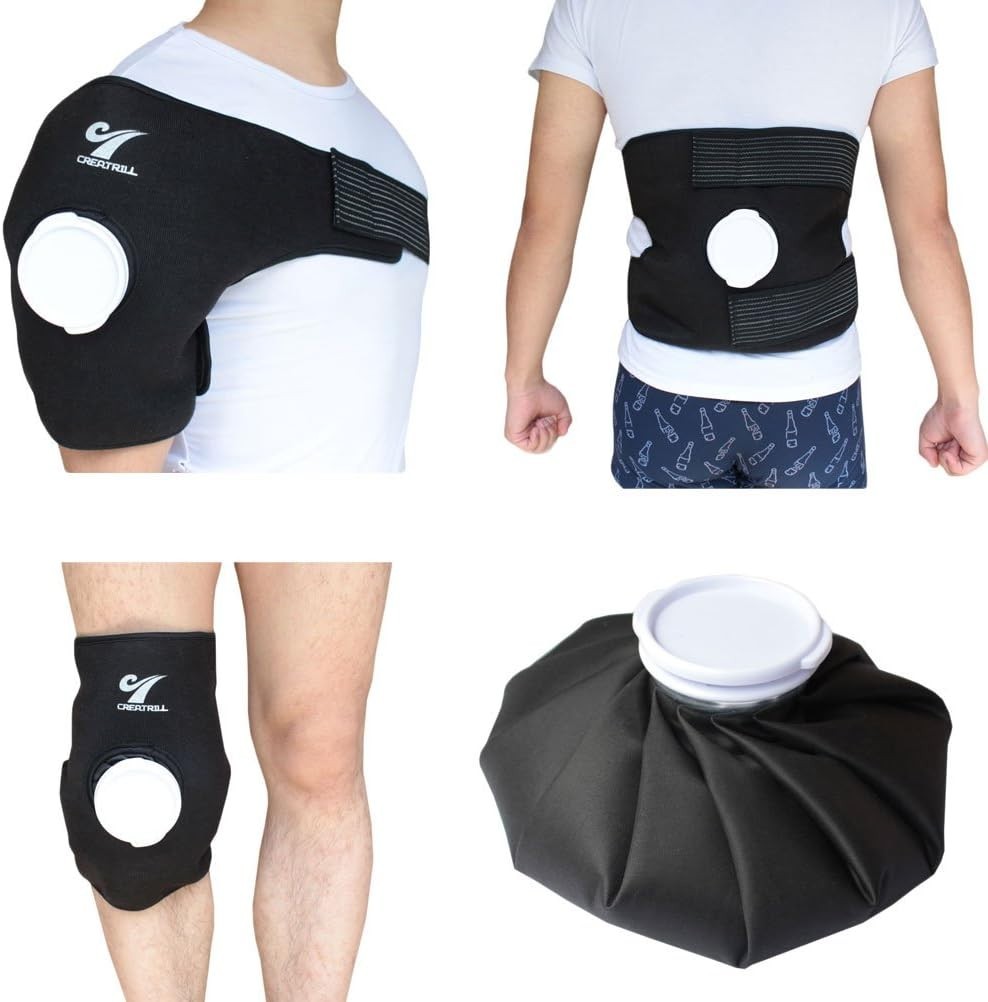 Paquete De Bolsa De Hielo Para Terapia De Frio Caliente Reutilizable (9") En...