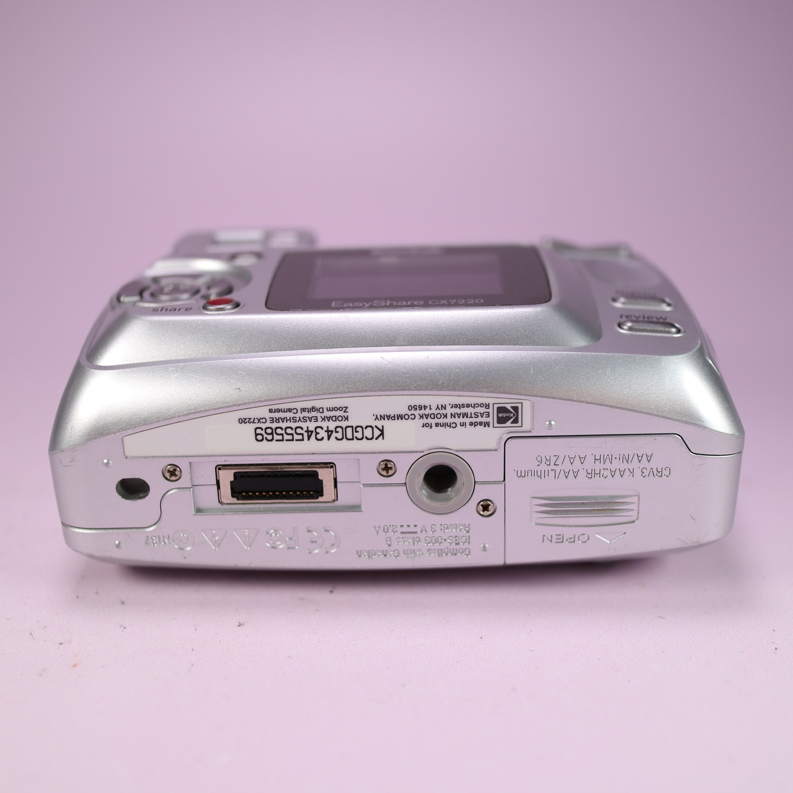 Kodak Digital Camera EasyShare CX7220 2.0MP Silver Tested