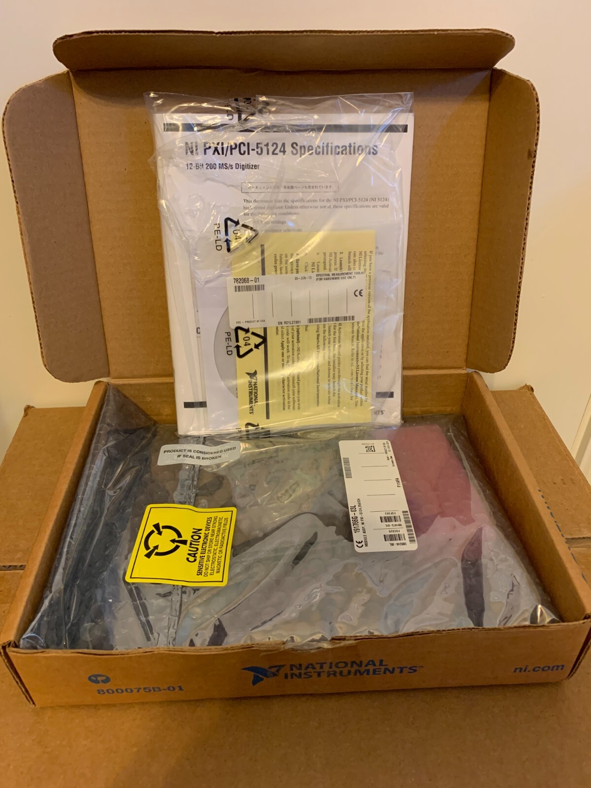 National Instruments NI PXI-5124 150MHz 200MS/s High-Res. Digitizer 256MB/CH