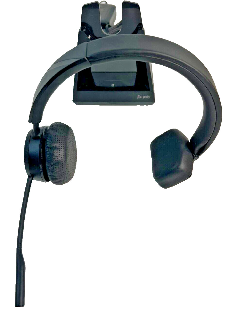 Polycom Savi 7210 Office Wireless Mono DECT On-Ear Headset System Black Tested