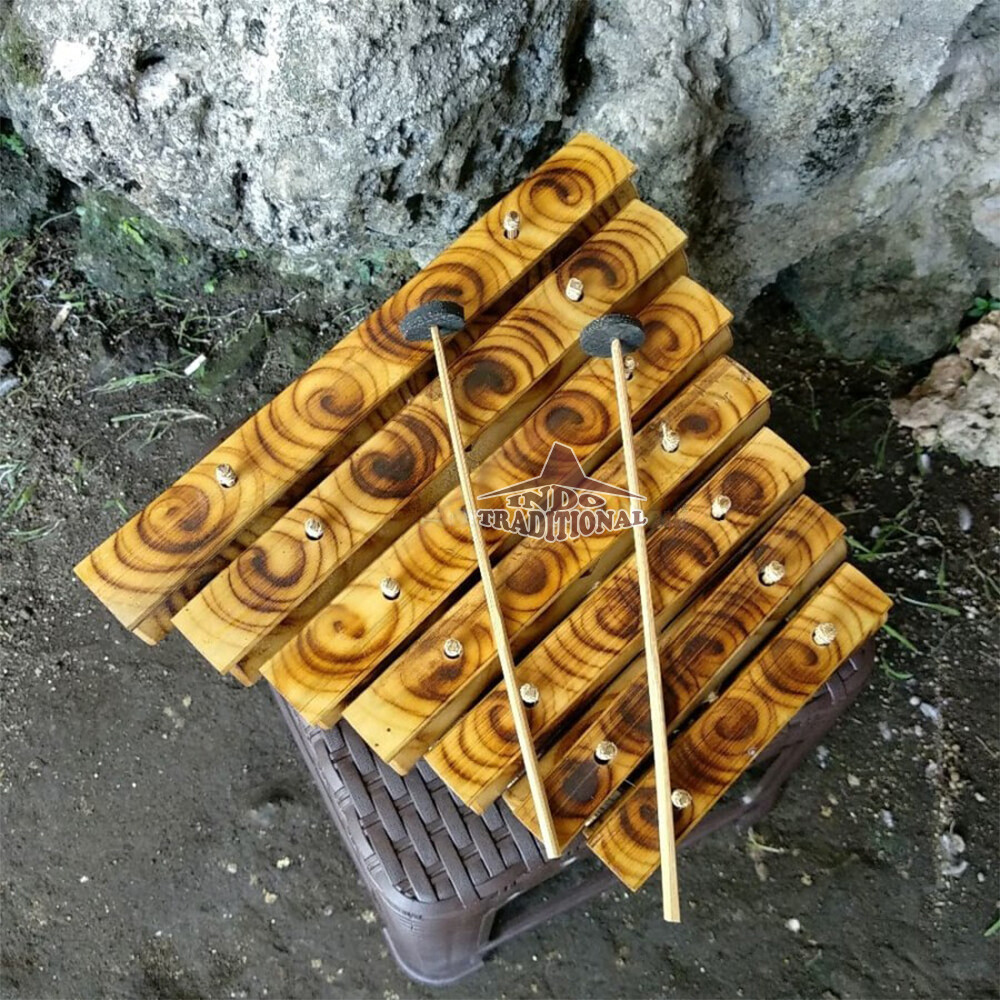 Gamelan Rindik - Bali Bamboo Xylophone 7 Tones Traditional Musical Instrument
