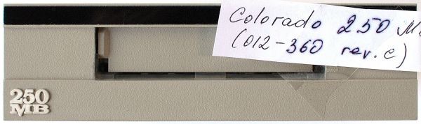 Colorado 250mb tape drive inretnal, 012-360 rev c (beige)