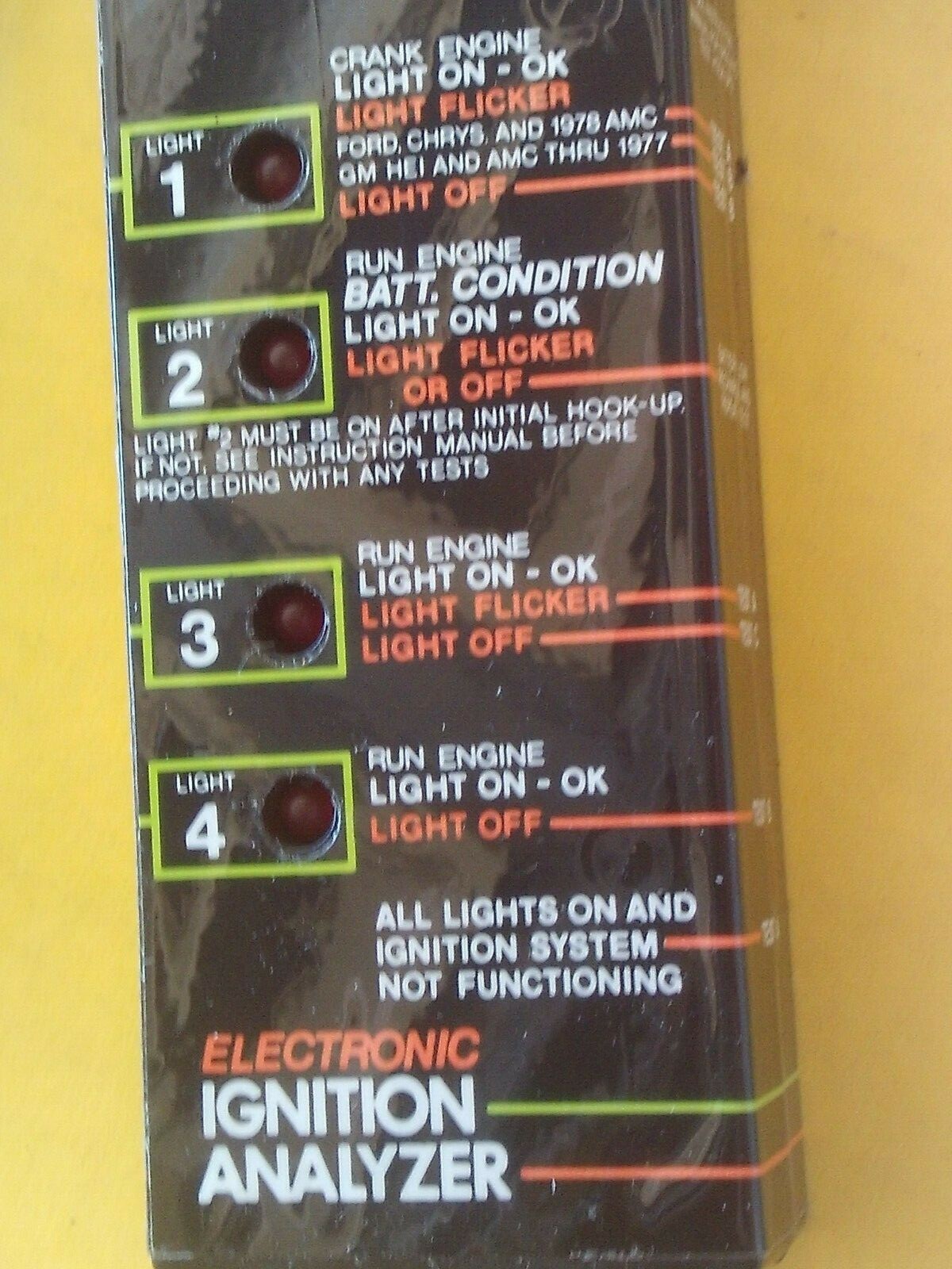 KAL Electronic Ignition Analyzer #2722 Engineered For Excellence