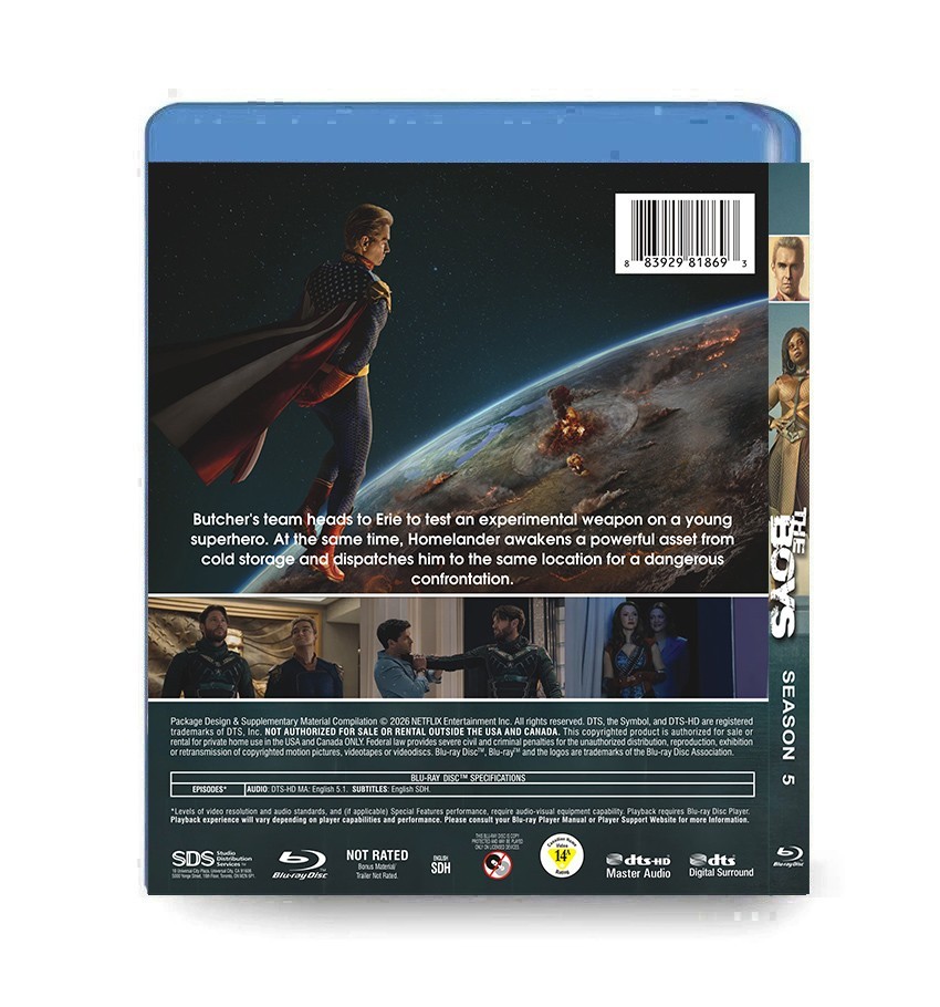 New Sealed Box Set The Boys Season 5: [2BD Blu-ray] All Region Fast Free Post