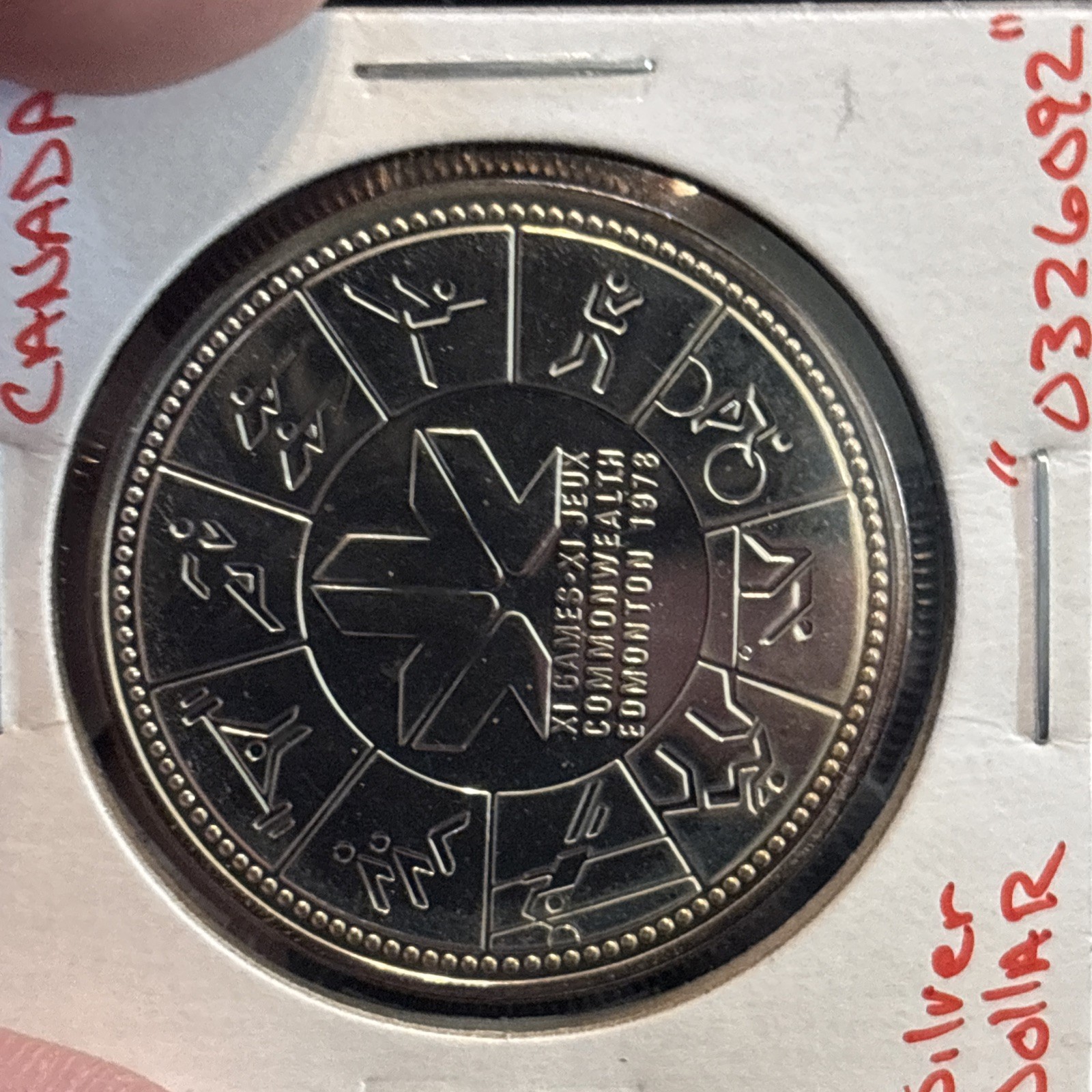 1978 Canada Silver Dollar Edmonton Games Proof “0326092” Canadian $1