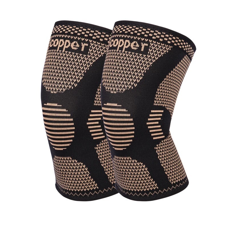 Copper Knee Brace Compression Sleeve Arthritis Joint Support Running Sports Wrap