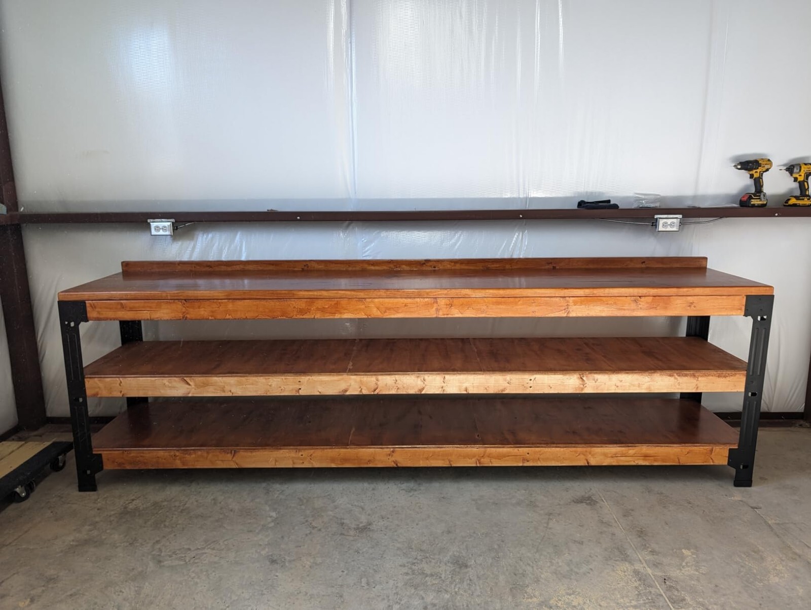 Steel Work Bench Leg Bracket Workbench Frame Kit Garage Shop Storage Shelving