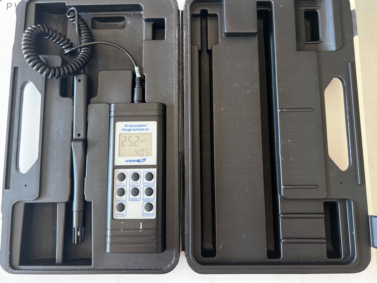 VWR Traceable Hygrometer w/ Probe & Case