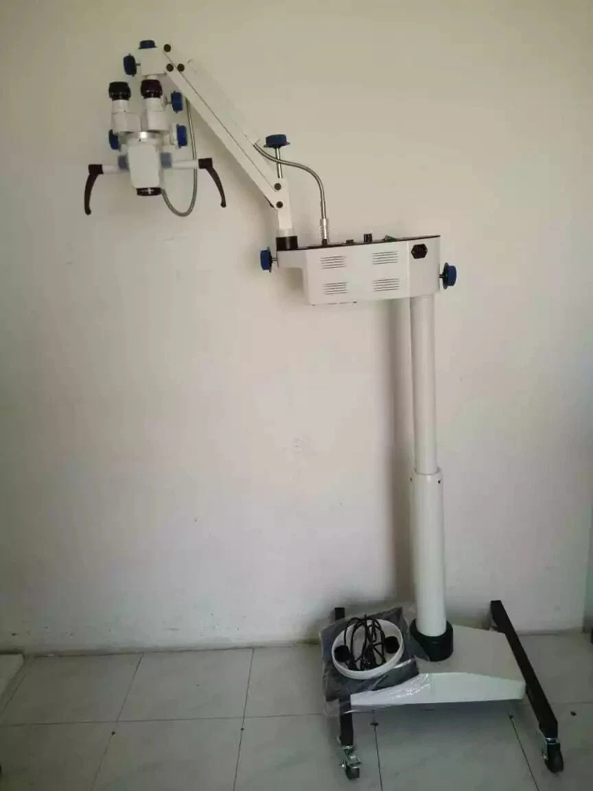 Surgical ENT Microscope with 3 step Magnifications - White Colour