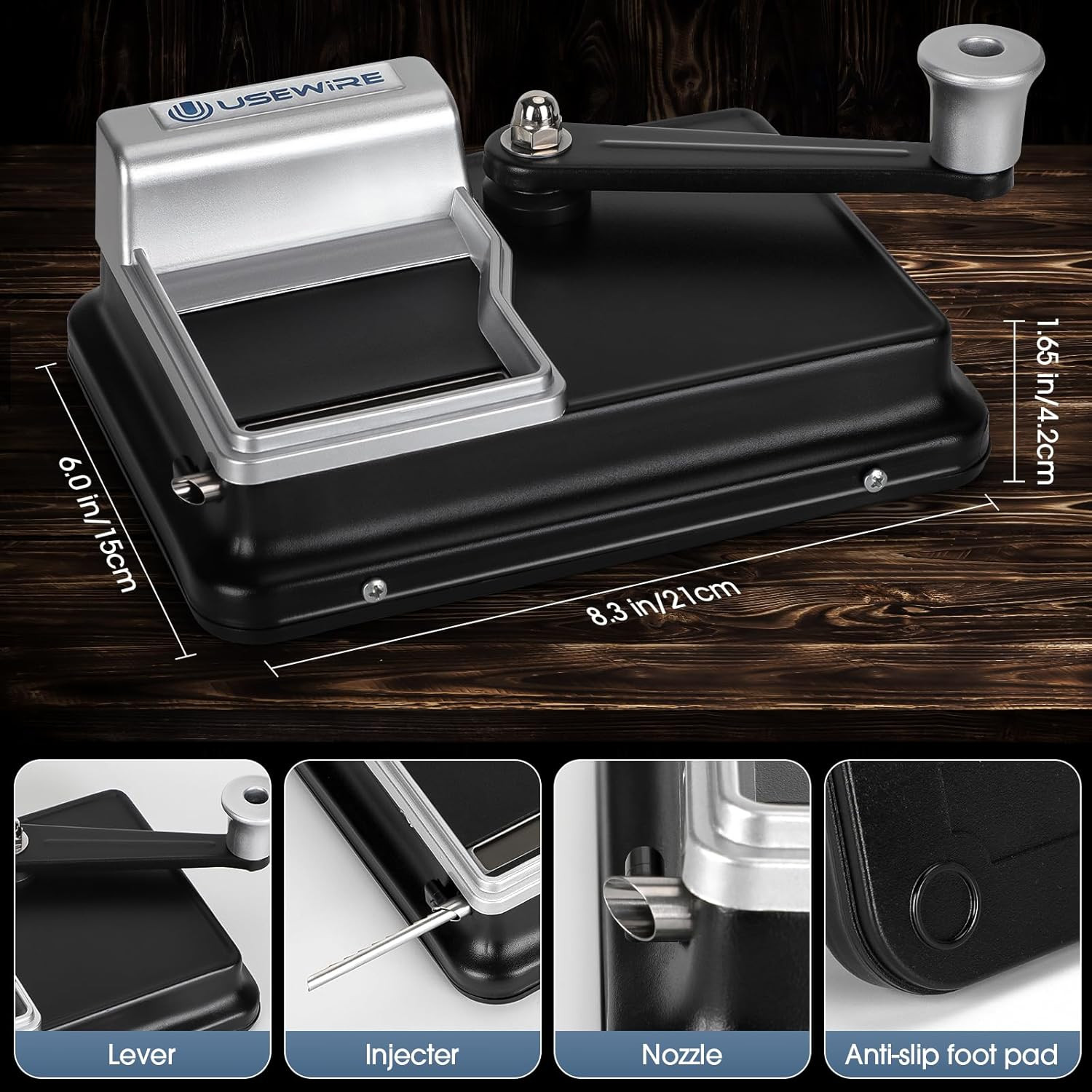 USEWIRE Cigarette Rolling Machine, Manual Tobacco Rolling Machine, Portable Home