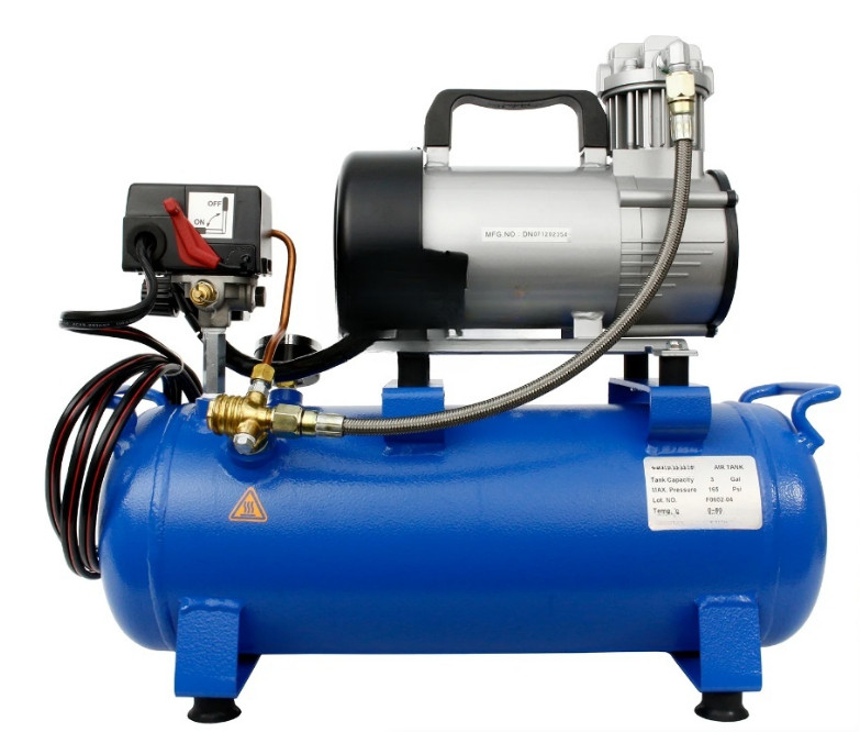 Hookah Scuba Diving 12-volt Air Compressor 2 Diver 3/4HP 3 Gallon Tank