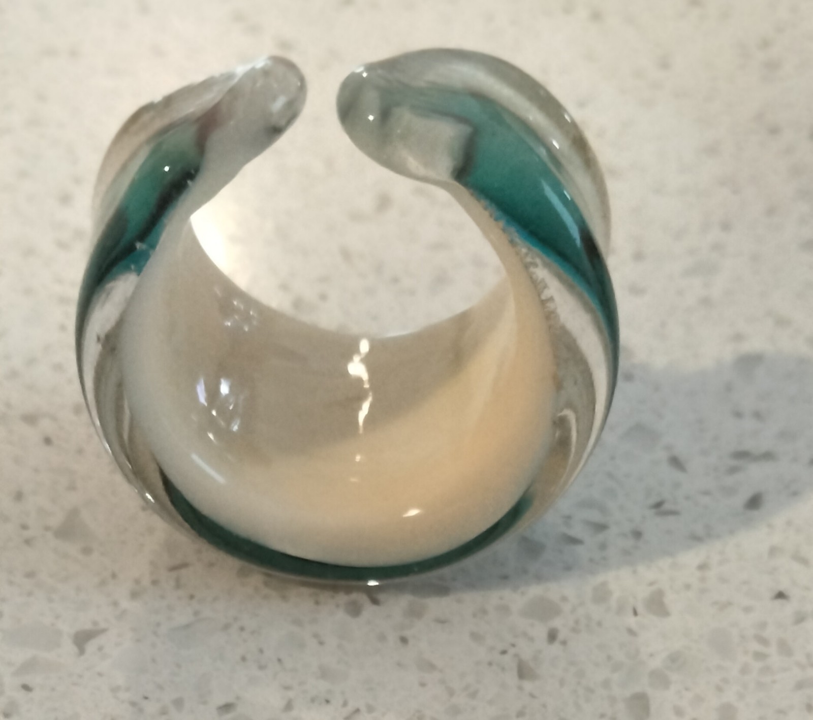 Artisan Uniquely Beautiful Glass Ring