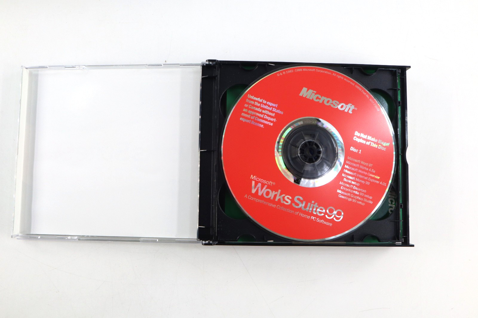 Microsoft Works Suite 99 w/ Product Key Big Box