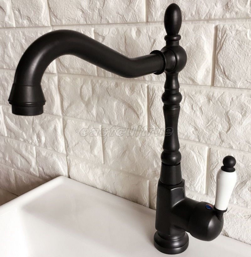 Kitchen Wet Bar Bathroom Basin Sink Faucet Oil Rubbed Bronze Single Hole enf387