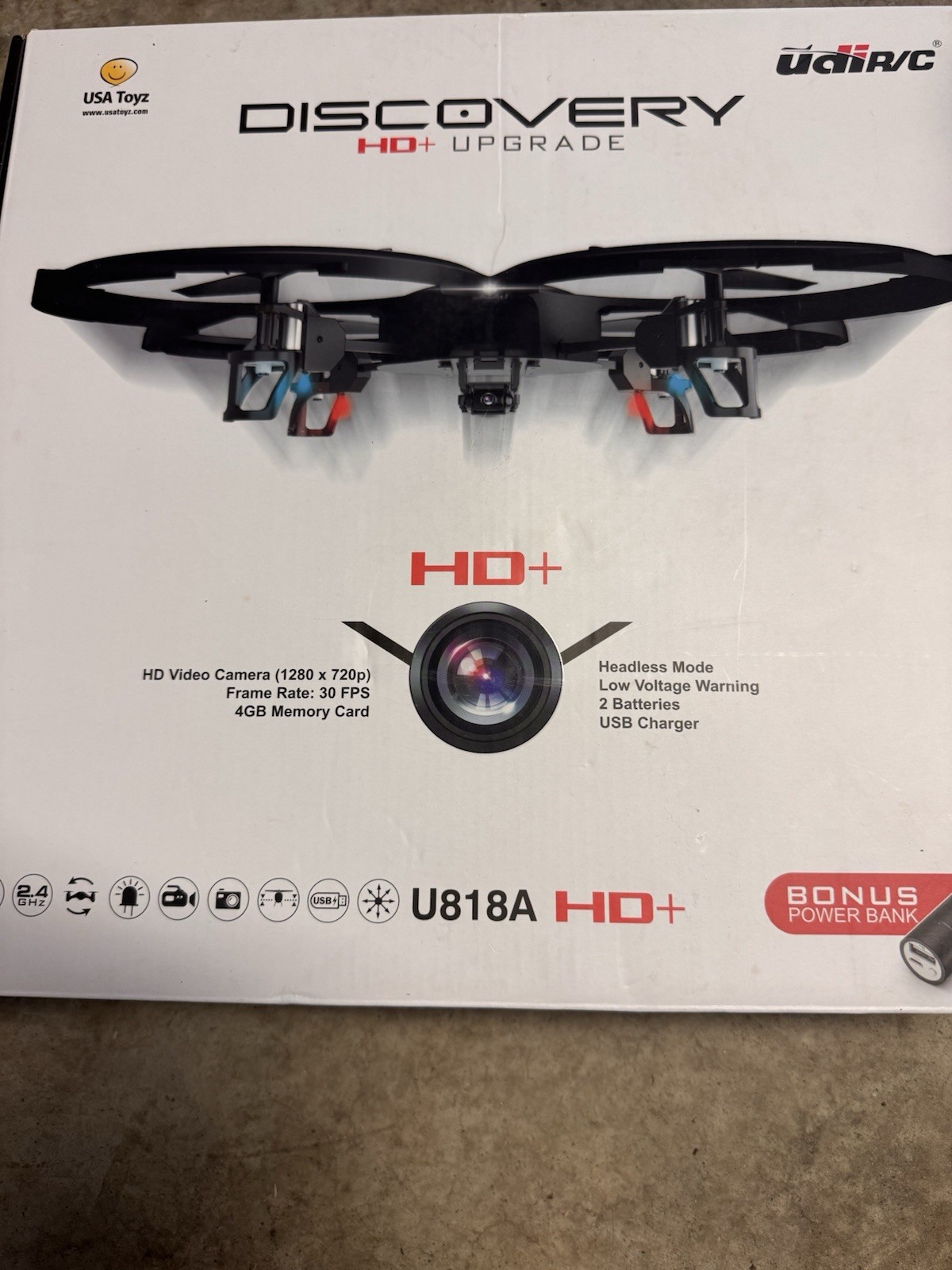Discovery Hd Plus Upgrade Drone Made by USA TOYZ New In Box Never Used