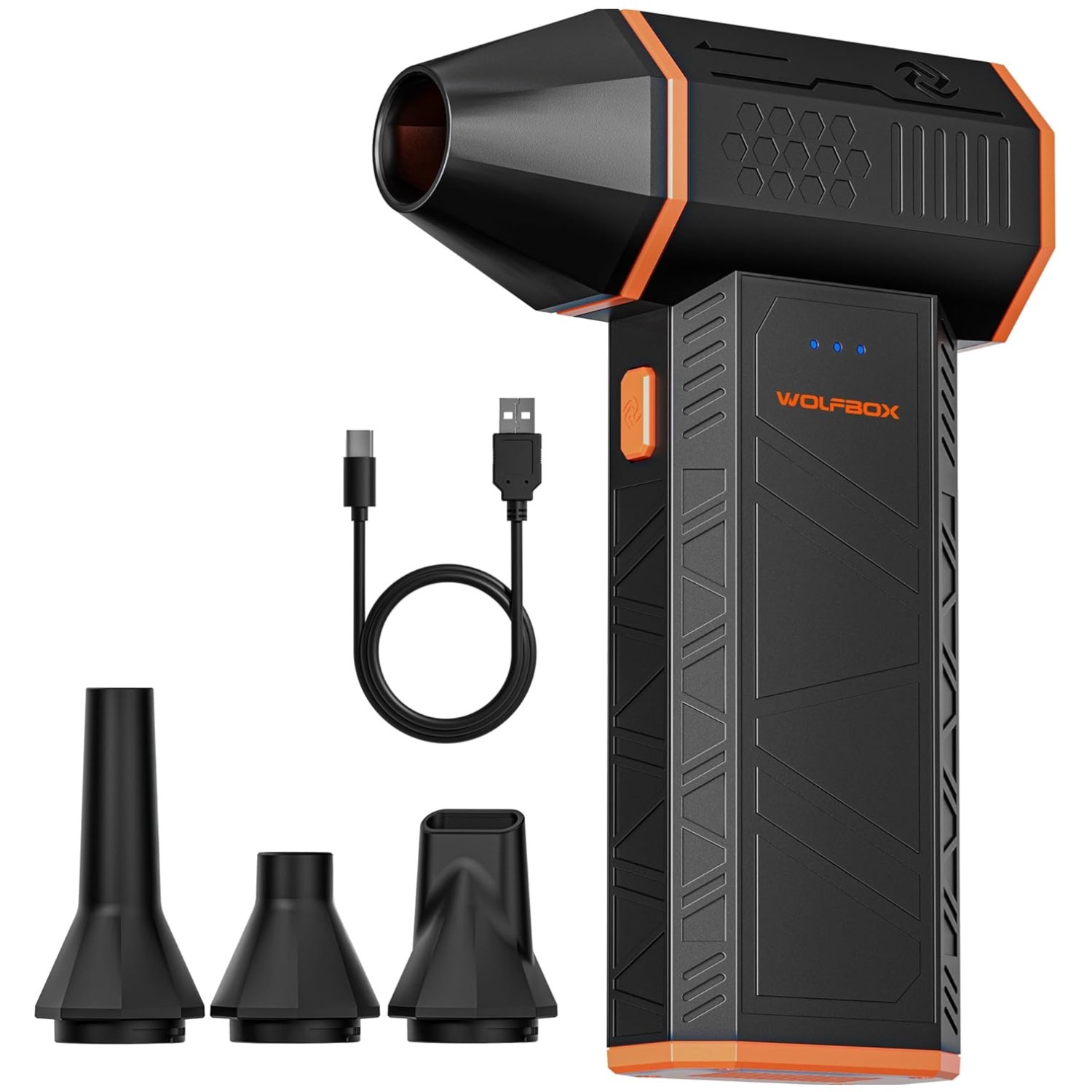 MegaFlow50 Cordless Air Duster with 3-Gear Settings & Fast Charging Capability