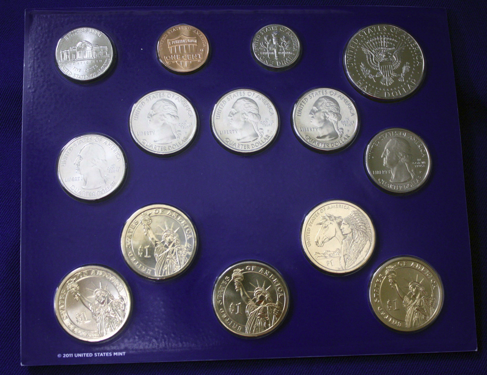 2012 Mint Set. Complete. 28 Total Coins 14 each from "P" and "D" Mints.