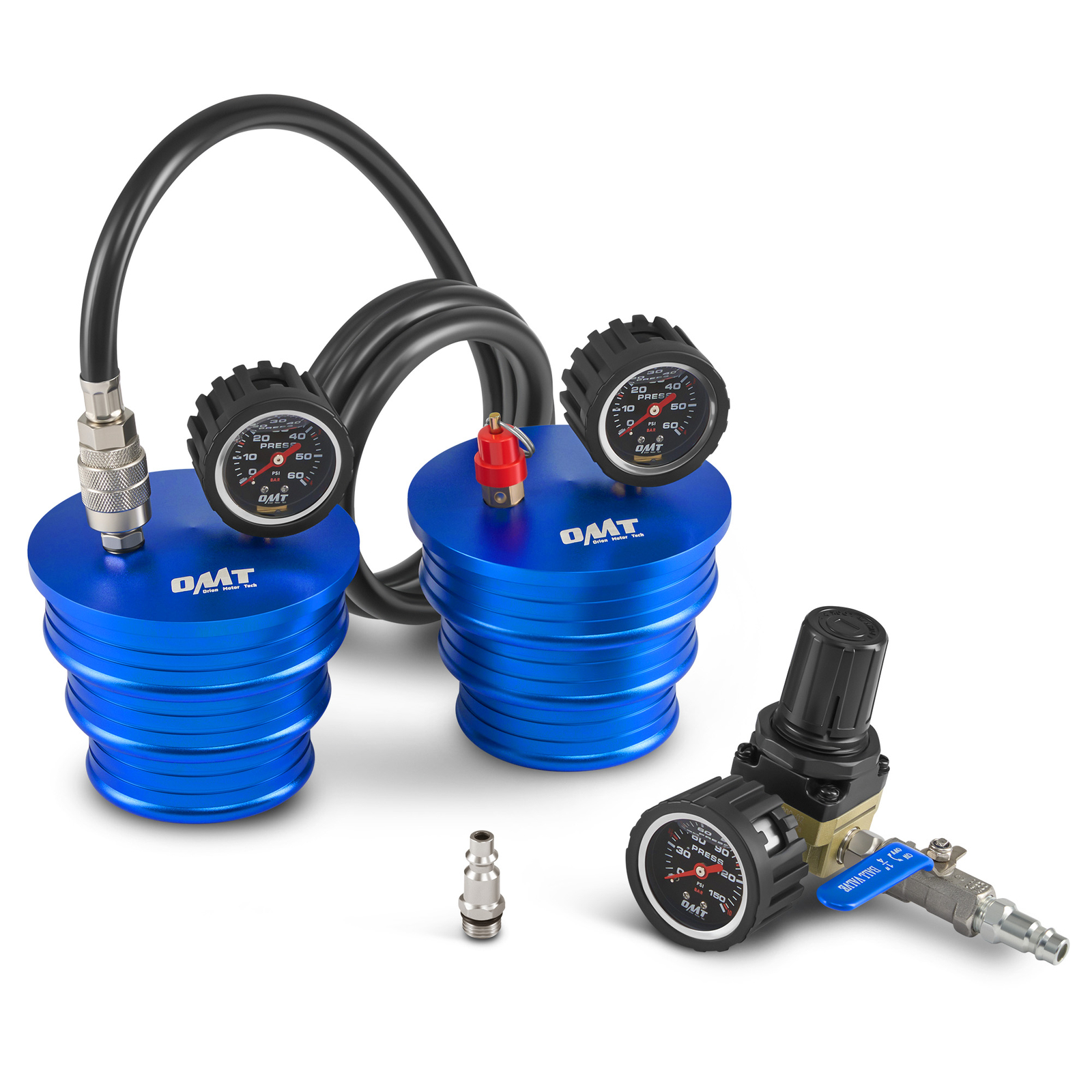 OMT 4" 3.5" 3" Steps Charge Air Cooler CAC Boost Leak Tester for Class 7 8 Truck