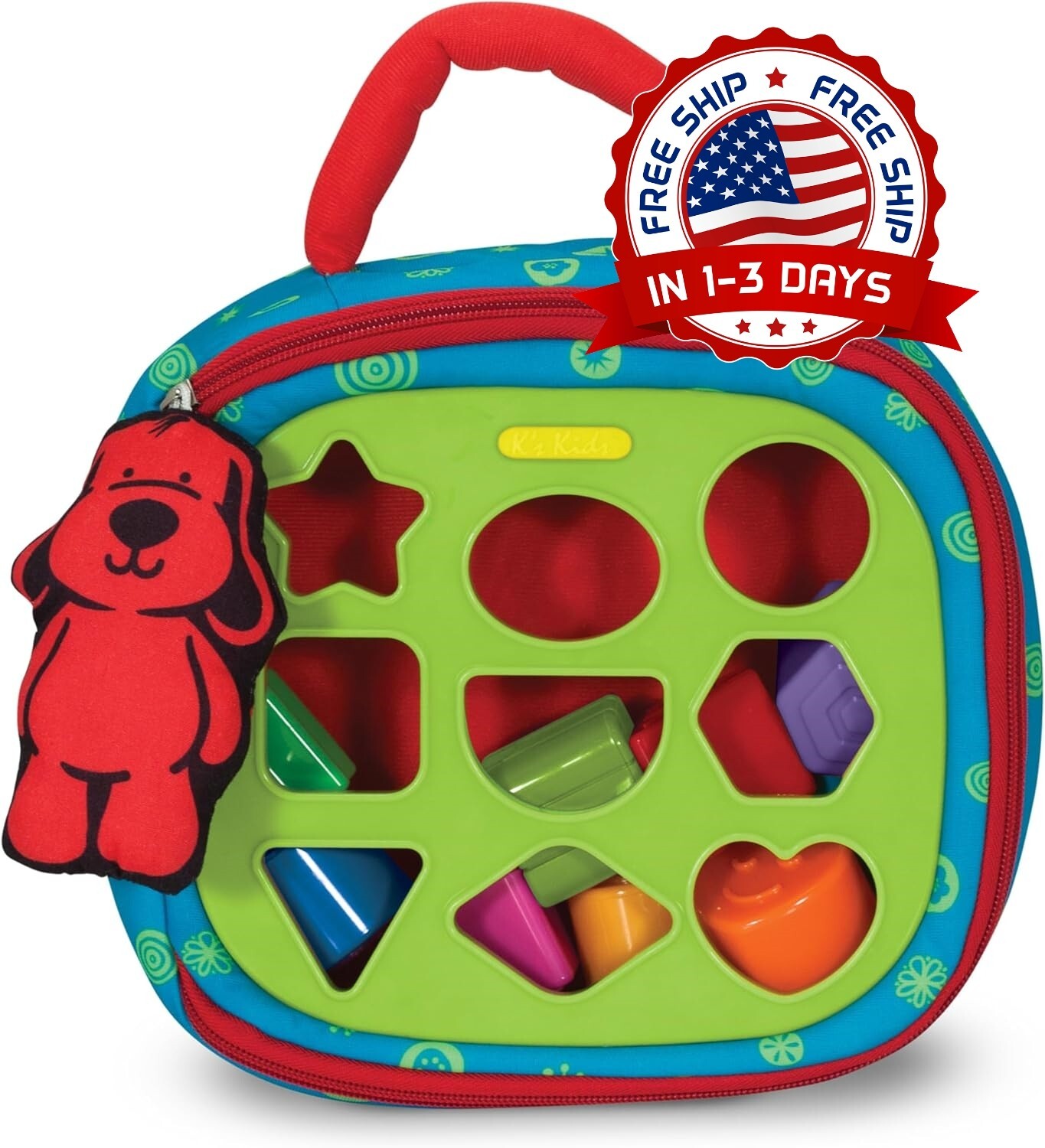 Juguete Clasificador De Formas Para Niños, Agarre Fácil Para Bebés Con Mochila.