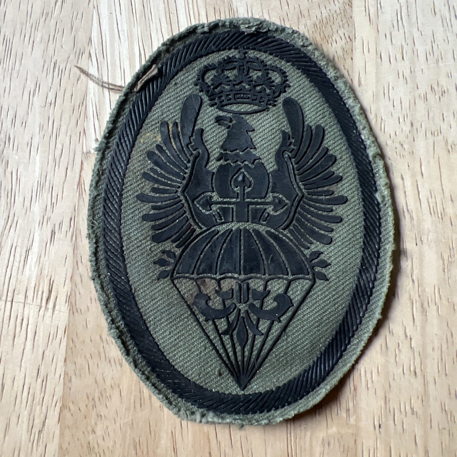 Spanish Army BRIPAC Paratrooper Subdued Field Uniform Patch Rubberized