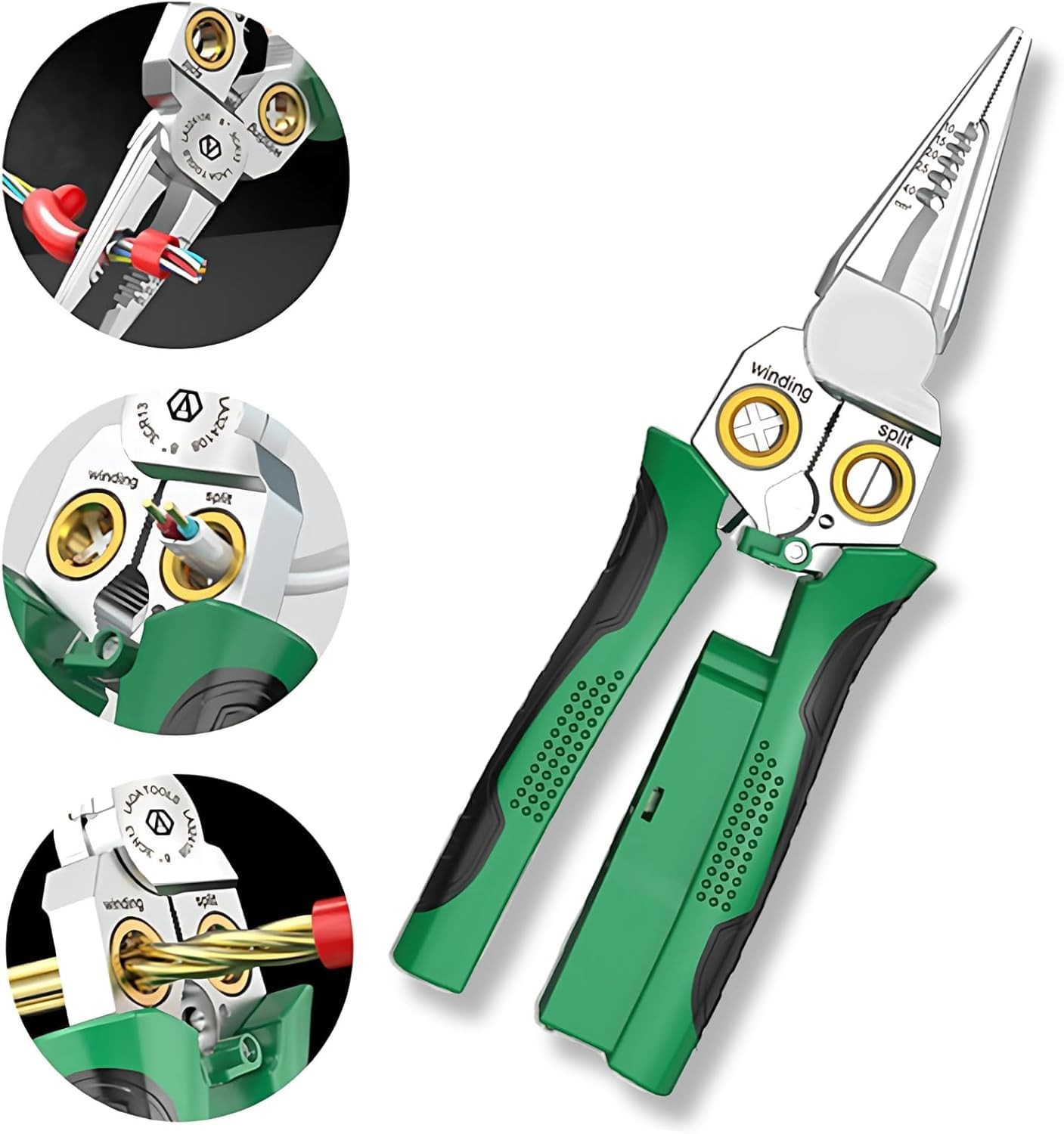 8-in-1 Wire Strippers with Electricity Measurement Function, Multi-Functional...