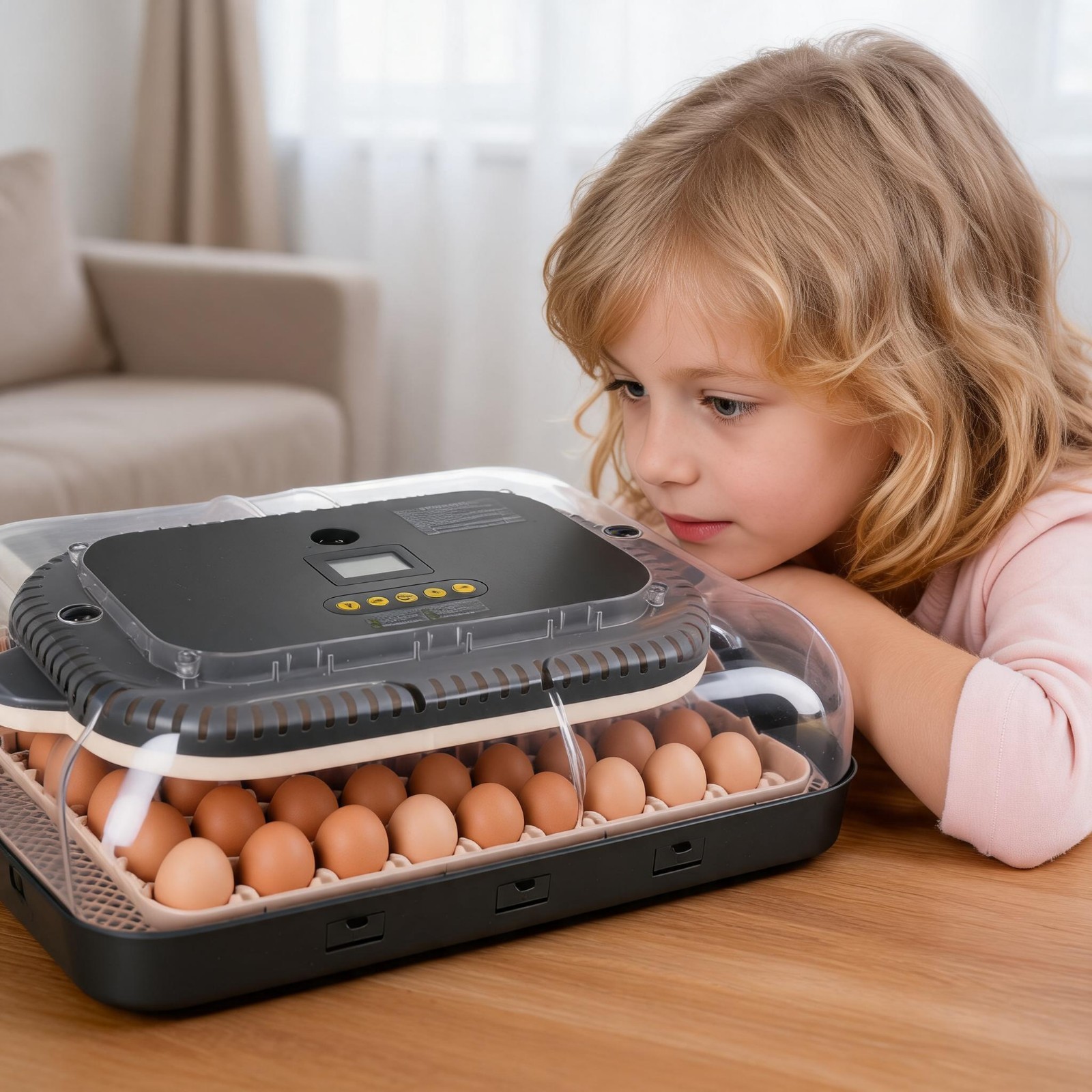 Fully Automatic 70 Egg Incubator Temperature Control Digital Chicken Egg Hatcher