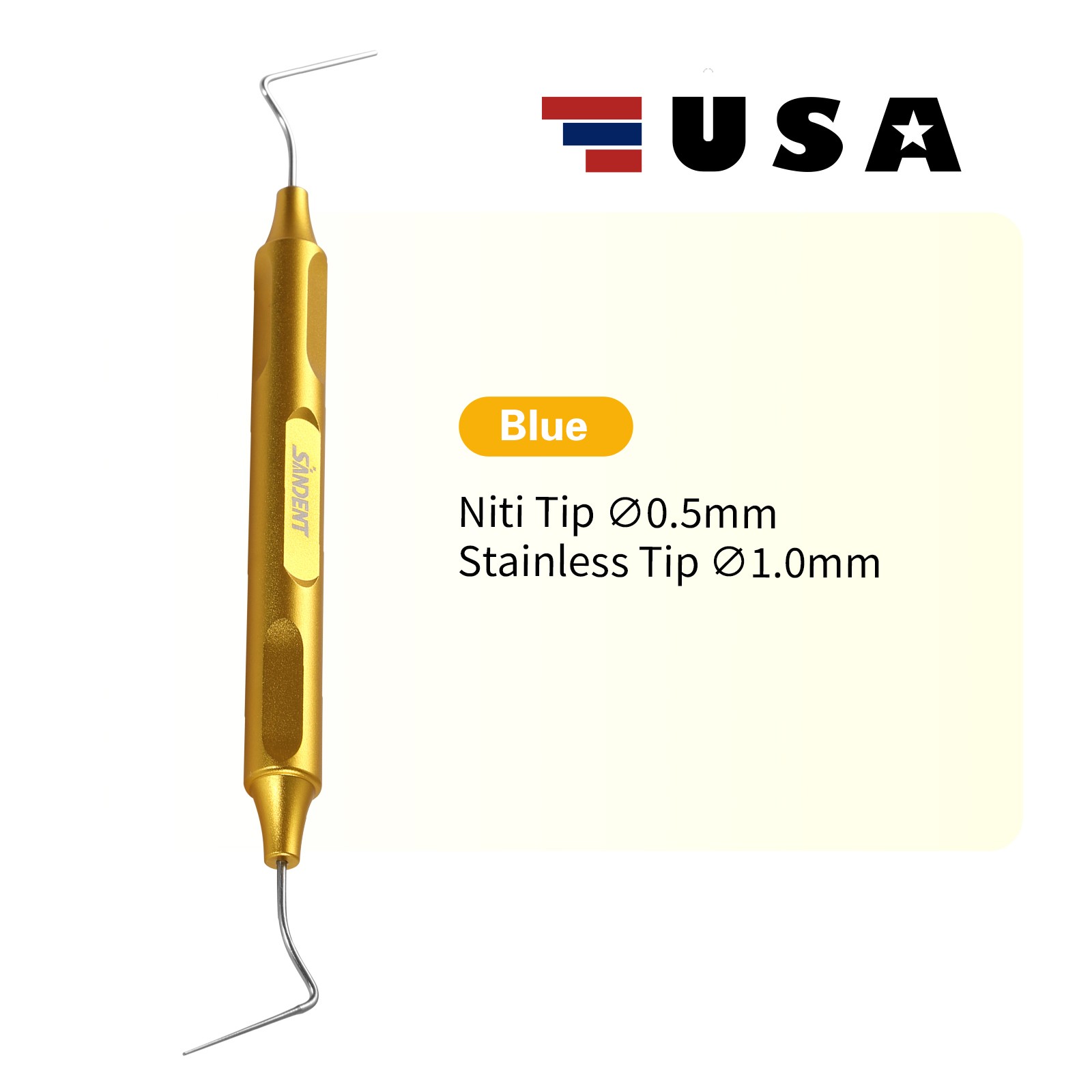 Dental Endo Condenser Gutta Percha Tips NITI Stainless Hand Plugger Gold 50--100