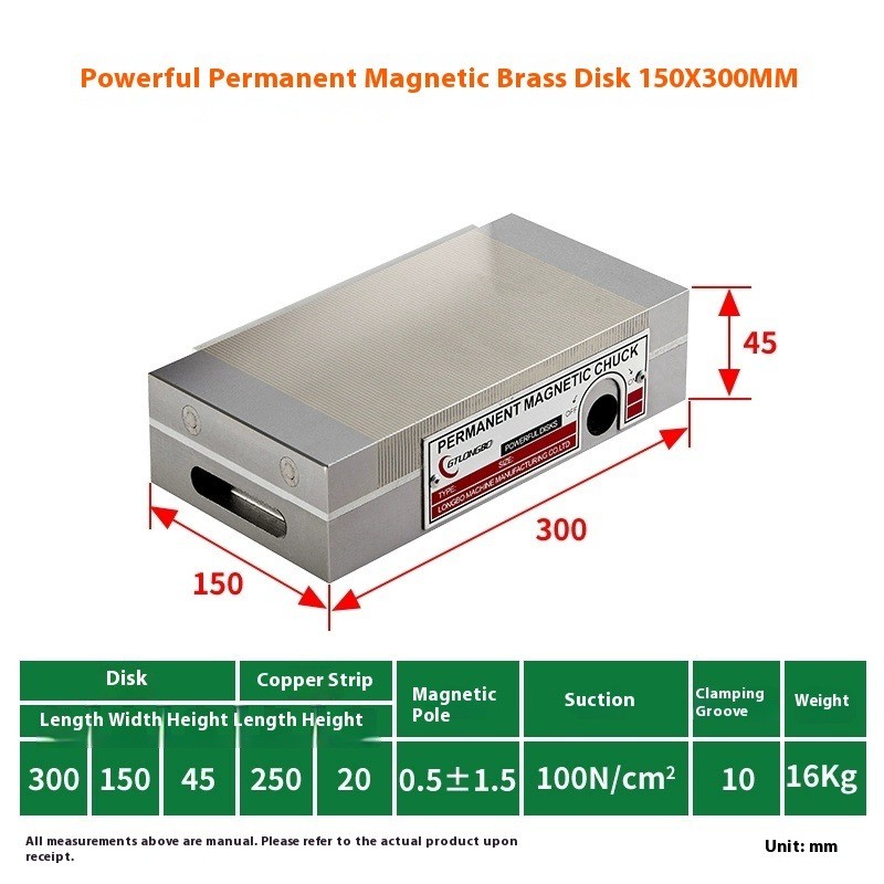 Permanent Magnetic Chuck, Rectangular Chuck, Fine Pole Magnetic Chuck,