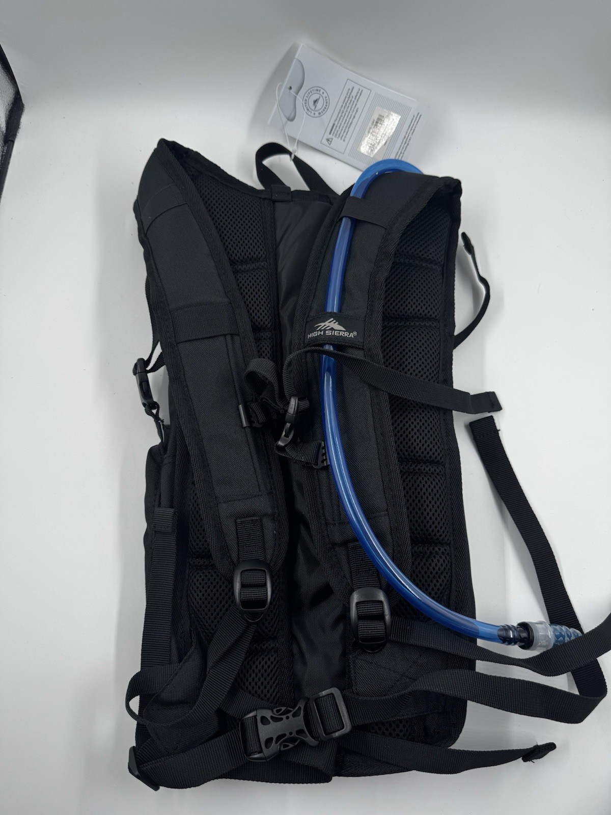 High Sierra Hydration Backpack 2 Liter Water Hiking Camping Backpack Black