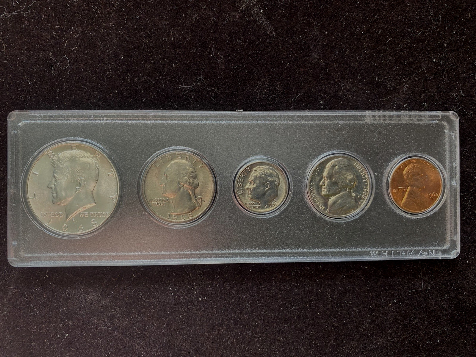 1968D SET, 40% SILVER ON HALF DOLLAR  PLEASE READ DESCRIPTION
