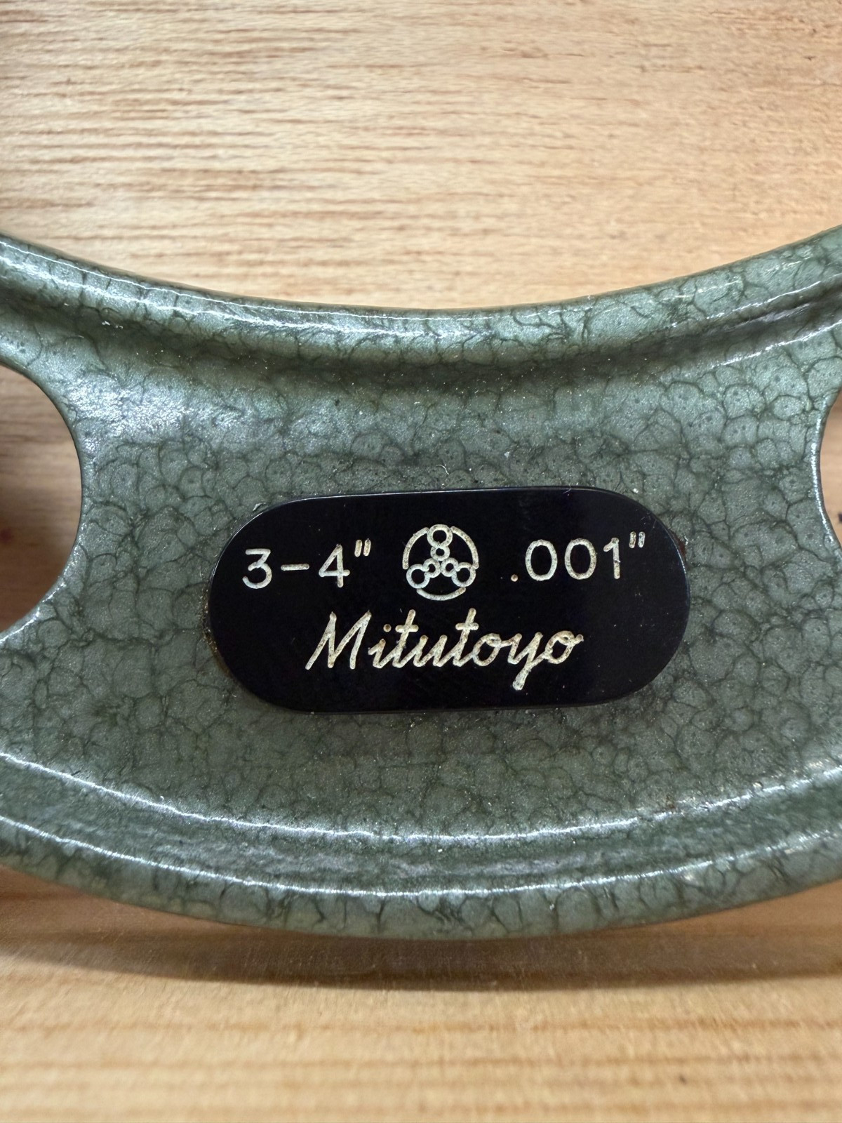 Mitutoyo 3-4" Disc Micrometer Made In Japan Very Nice Cond, With Case