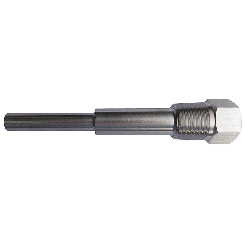 GRAINGER APPROVED 24C467 Bimetal Thermowell,316SS,1/2 NPSM 24C467