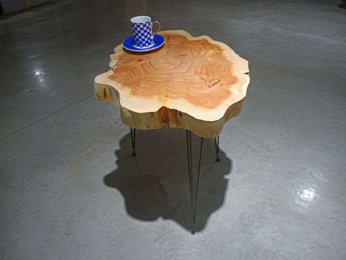 Live Edge Coffee Table Rustic Coffee Table Natural Cypress Tree