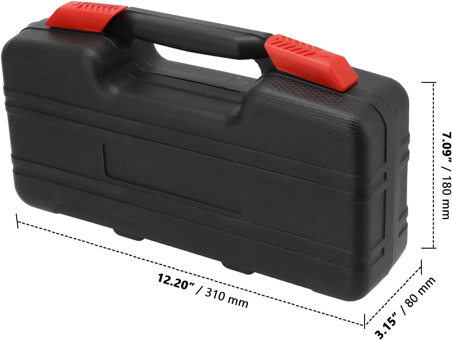 Portable 39pcs Red Basic Tool Set Household Mechanics Tool Kit with Carry Box