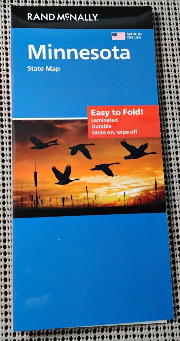 Minnesota Easy-to-Fold Laminated State Map by Rand McNally