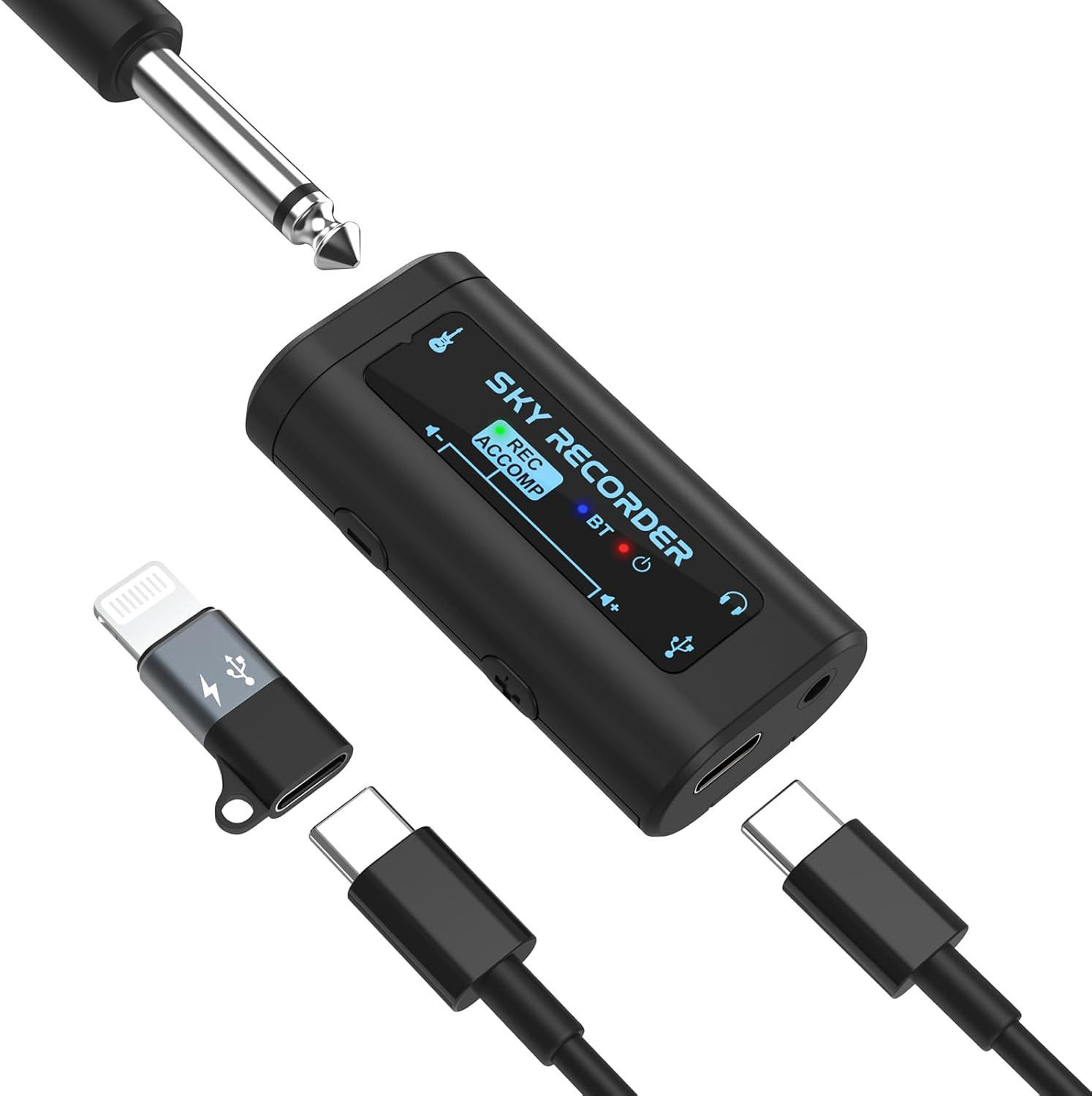Guitar Audio Interface Pocket Internal Recording Sound Card with Bluetooth, Inte