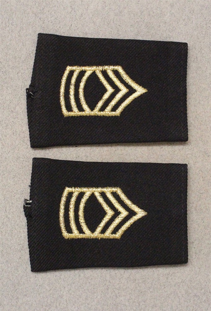 Slip-On Rank 006: U.S. Army Master Sergeant - small black pair