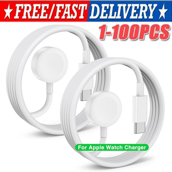 Type-C Cable Charger For Apple Watch3 4 5 6 7 SE 8 9 Ultra Magnetic Charging LOT