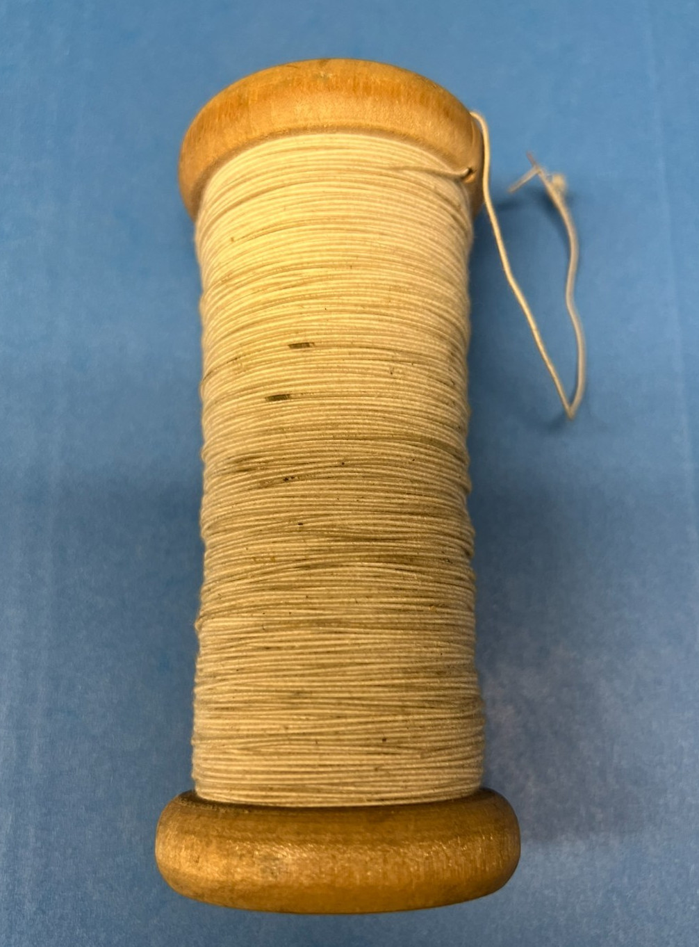 Vintage 24 AWG Electrical Cloth Covered Electric Wire Cable Spool