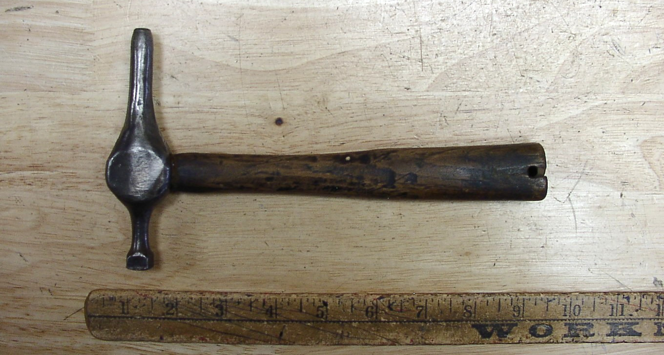 Antique 8.8 oz. Blacksmith Hand Forged Dinging Hammer,4-11/16" Head,VGC,AWESOME!
