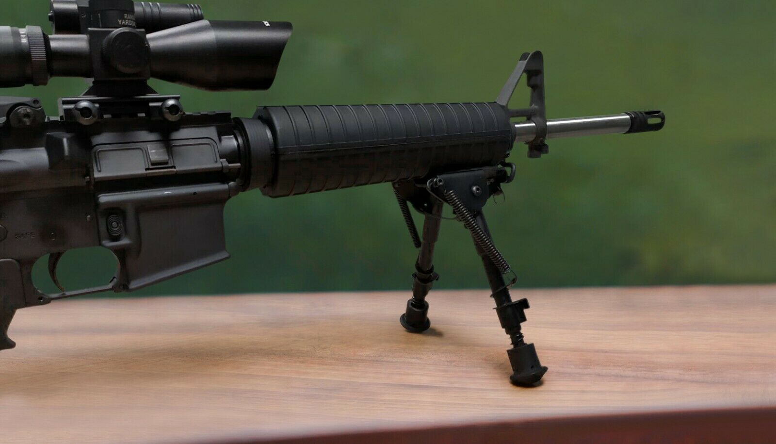 9-13'' Hunting Rifle Alloy Bipod Spring Return with Picatinny Rail Mount Adapter