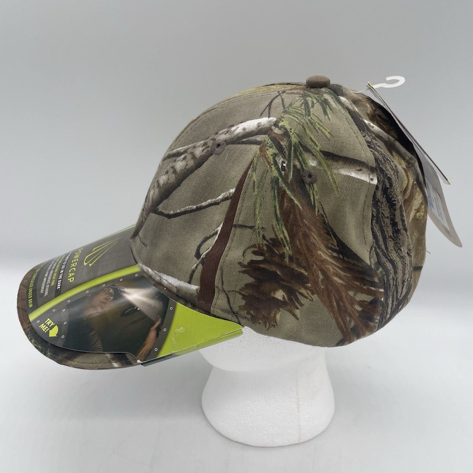Panther Vision Powercap Realtree Camo Cap Hat 2 LED Lights Adjustable Lamp 2510
