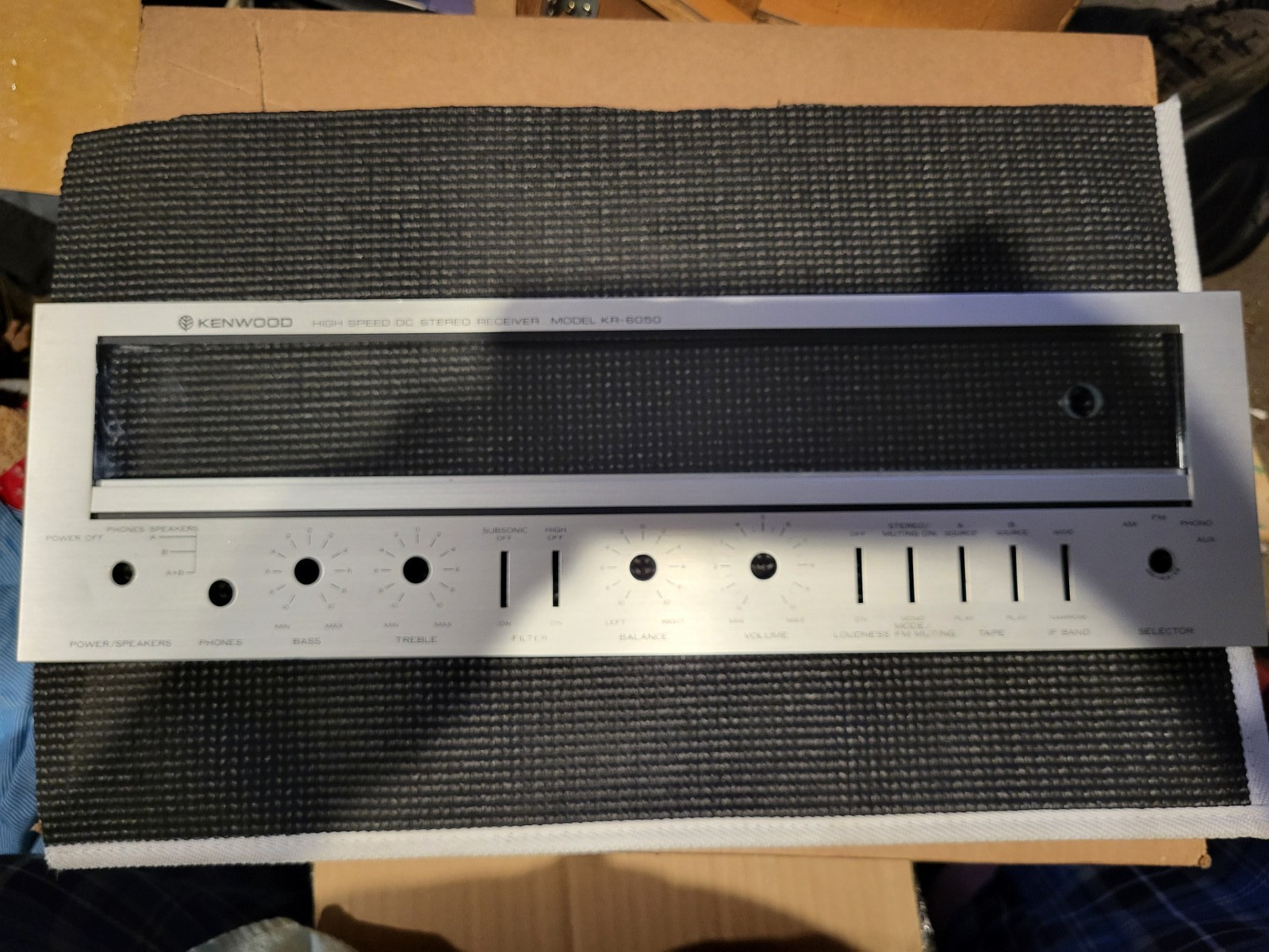 Kenwood KR 6050 Faceplate Parting Out KR 6050