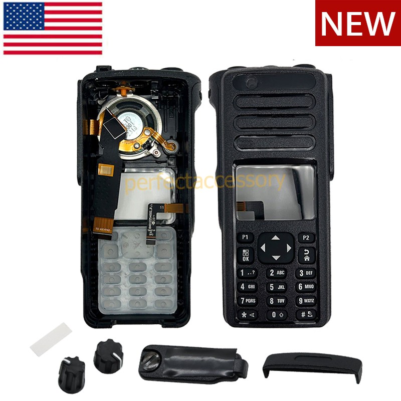 NEW Black Front Housing Case Replacement for Motorola XPR7550 Radio With Speaker