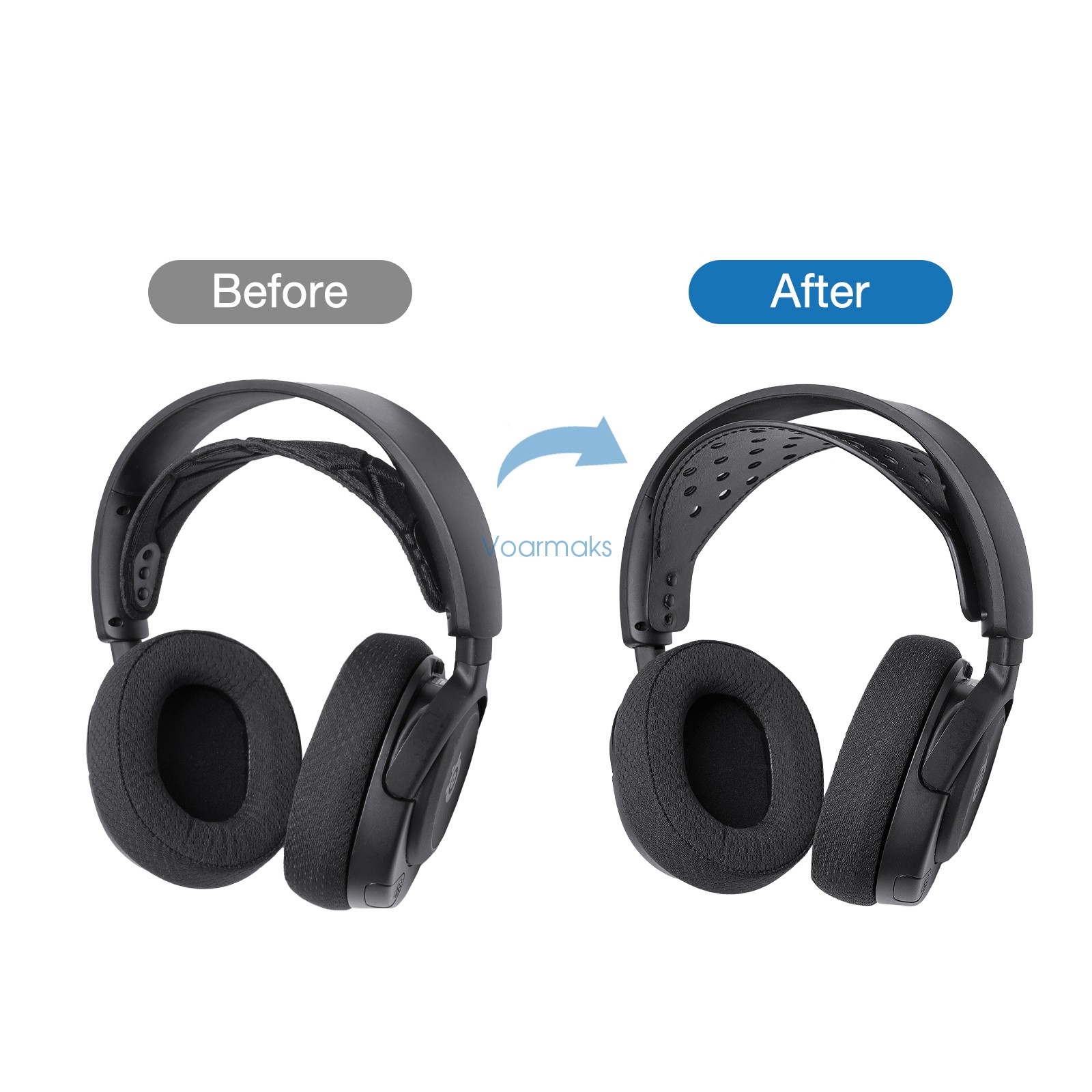 Wide Leather Headband Strap for SteelSeries Arctis Nova Pro,Nova 7/7X/7P Headset