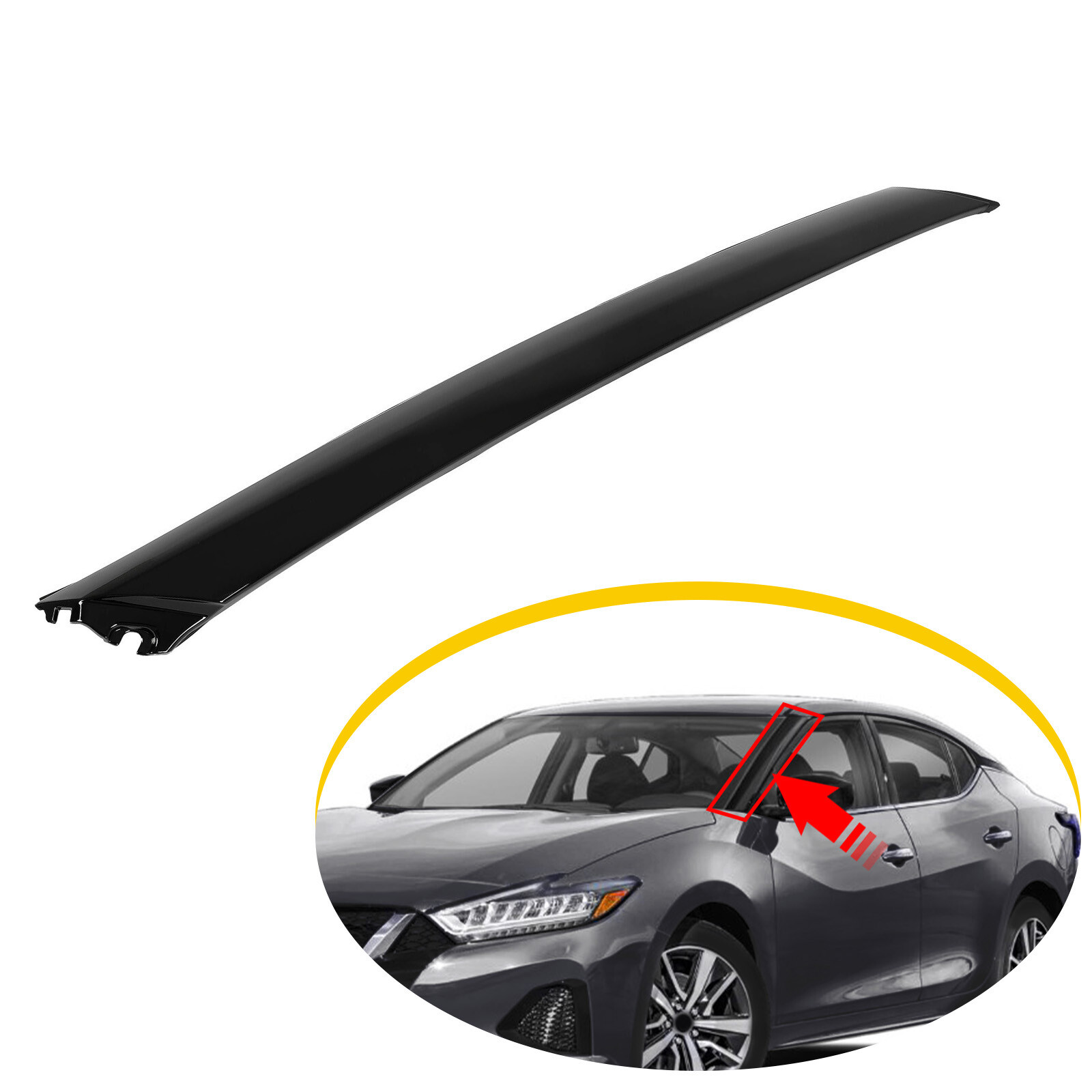 Left (Drivers Side) Front Pillar Finisher Molding LH For Nissan Maxima 2016-2020