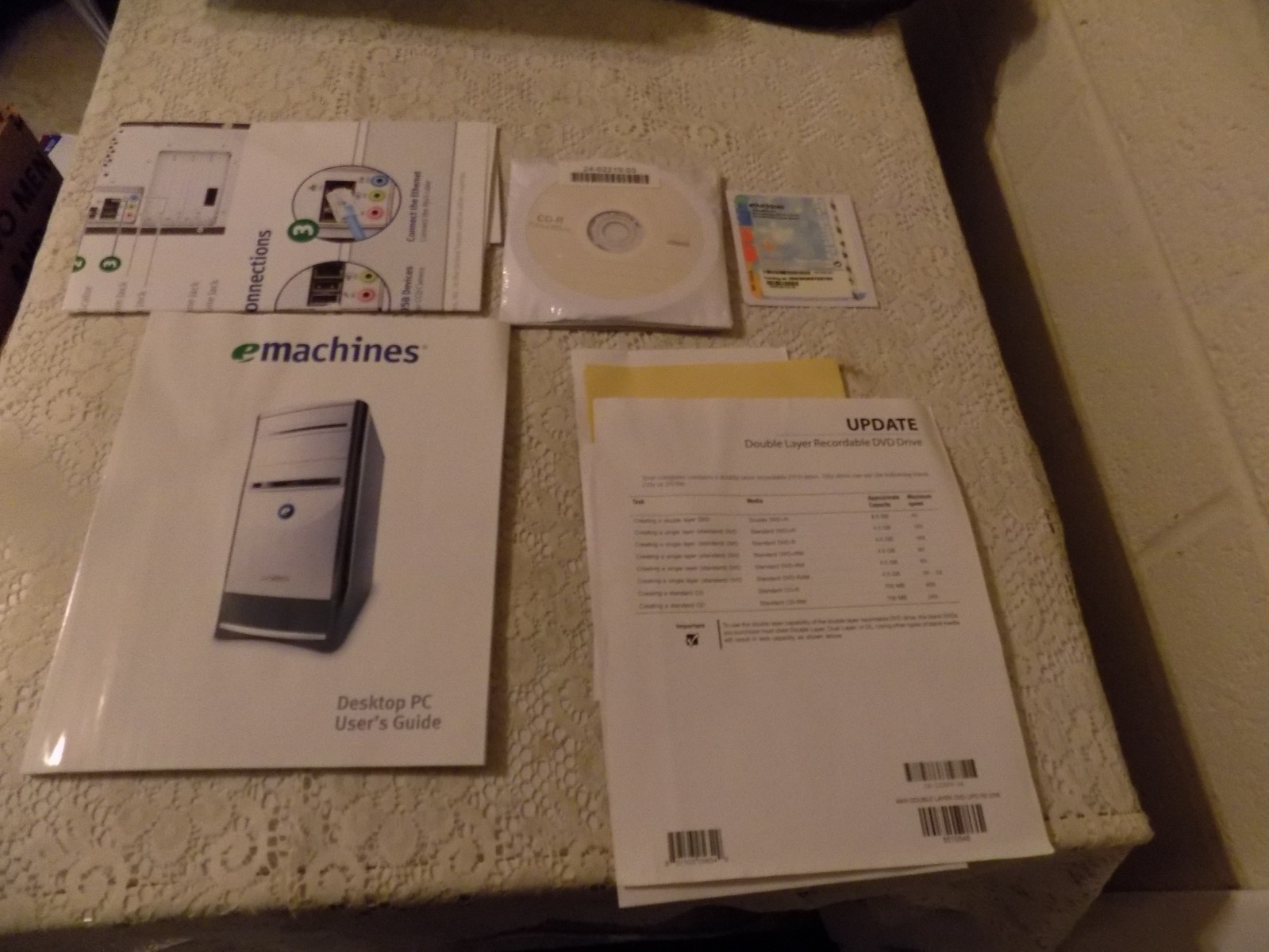 Emachines Desktop PC User's Guide - With Paperwork, & Sealed Disc's ,  Unused
