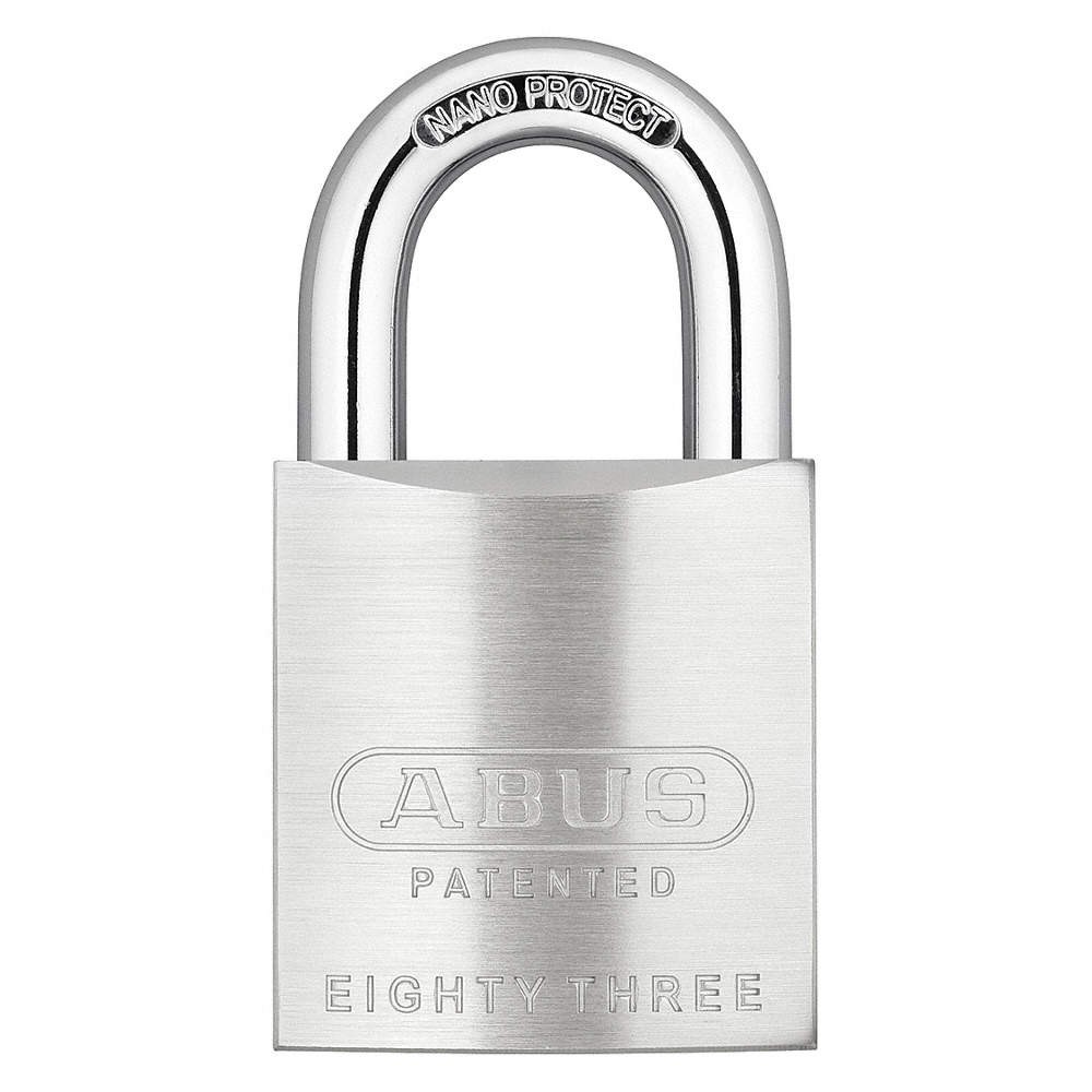 ABUS 83/50 RK KA-700 Keyed Padlock, 59/64 in,Rectangle,Silver 3TMY4