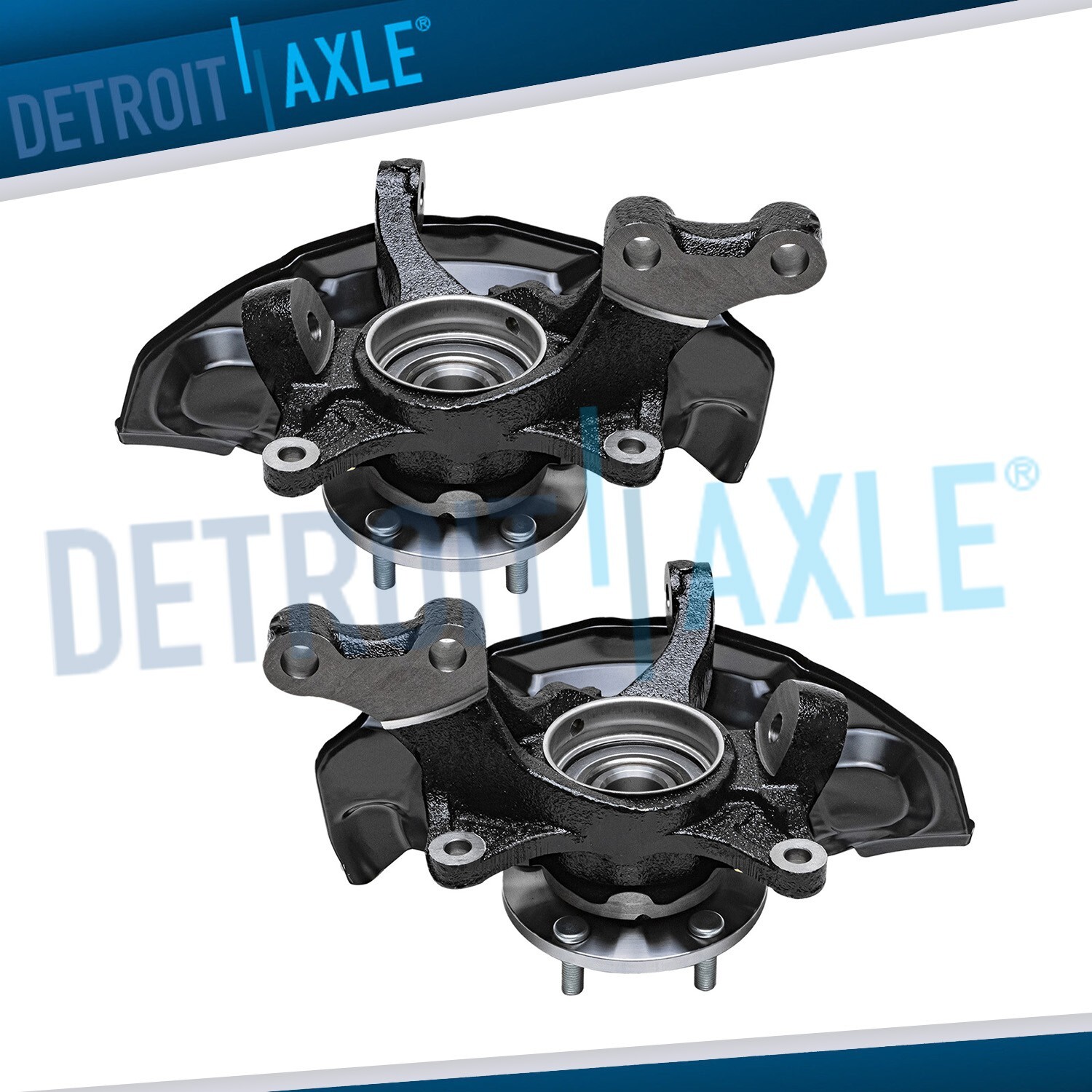 Pair Front Steering Knuckle & Wheel Hub Bearing for 2005 2006-2011 Toyota Avalon