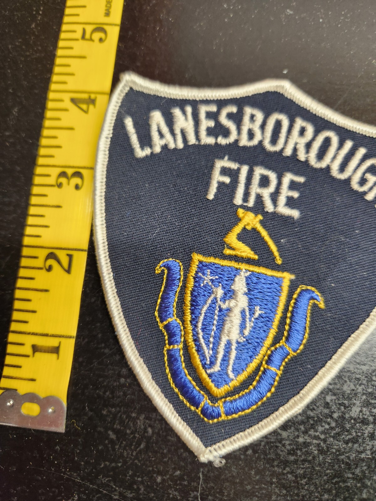 Vintage Lanesborough Massachusetts Fire Department Patch